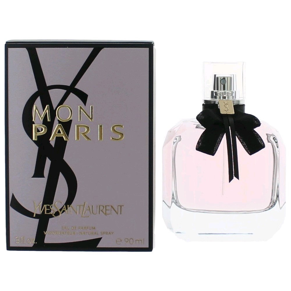 Bottle of Mon Paris by Yves Saint Laurent, 3 oz Eau De Parfum Spray for Women